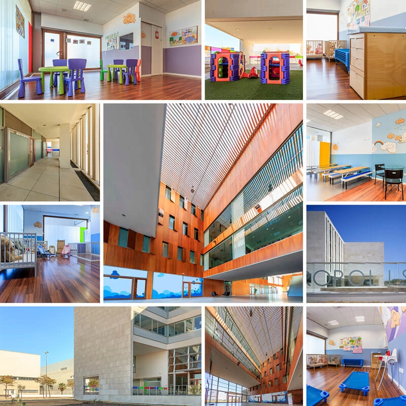 Collage de fotos de la escuela infantil Aeropolis