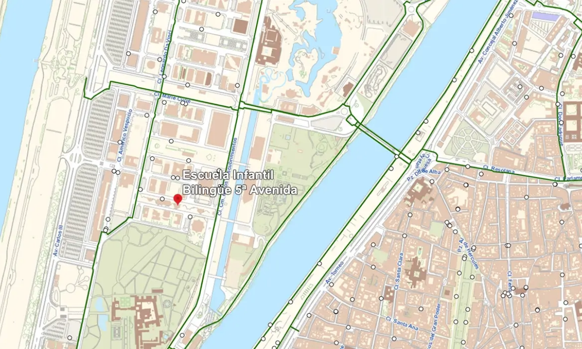 Bicycle lanes and bicycle parking